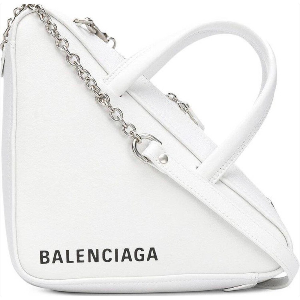 💛SOLD🖤 Balenciaga Triangle Duffle Leather Shoulder Bag S - Picture 5 of 13